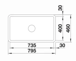 Blanco Villae Farmhouse - Keramische Spoelbak, 80x46 Cm, Wit 525163 -SANITINO WINKEL e603299d8b667c3584375dd2