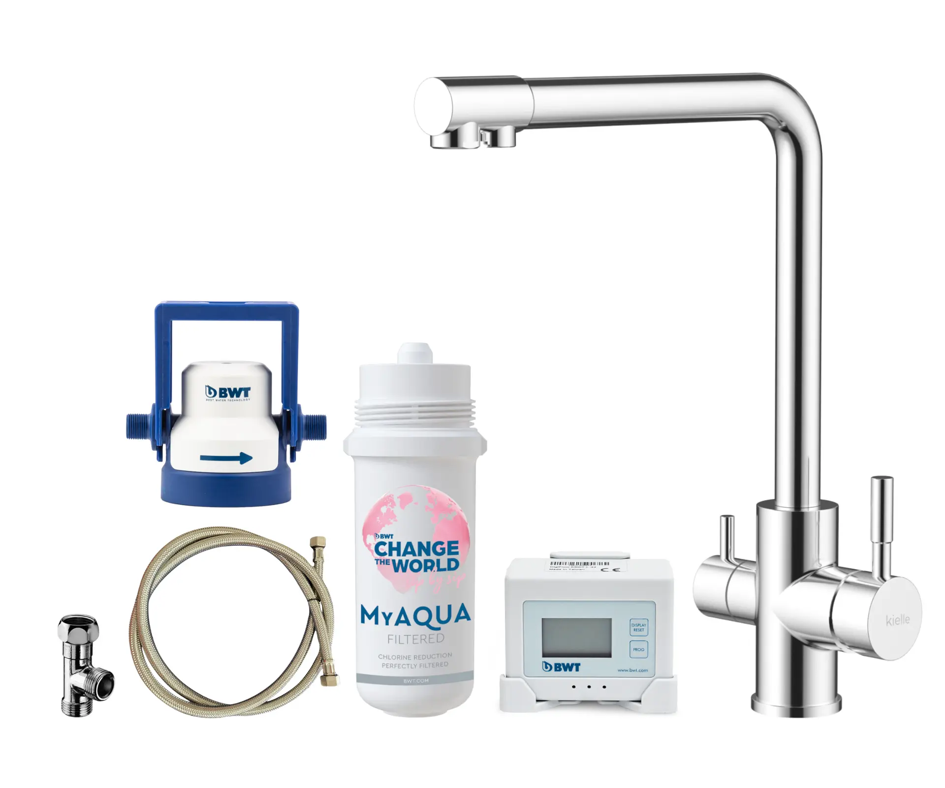 Kielle Wimeo - Keukenkraan Inclusief Filter, Chroom 10525SFI40 3 Kielle Wimeo - Keukenkraan Inclusief Filter, Chroom 10525SFI40