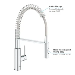 Grohe Get - Keukenkraan Met Handdouche, Chroom 30361000 -SANITINO WINKEL e8b7b245cb8debbb94cbbfcd