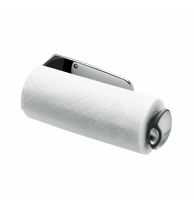 Simplehuman Keuken Accessoires - Keukenrolhouder Wandbevestiging, 333 Mm, Gebrosteld Rvs KT1024 6 Simplehuman Keuken Accessoires - Keukenrolhouder Wandbevestiging, 333 Mm, Gebrosteld Rvs KT1024 - Afbeelding 4