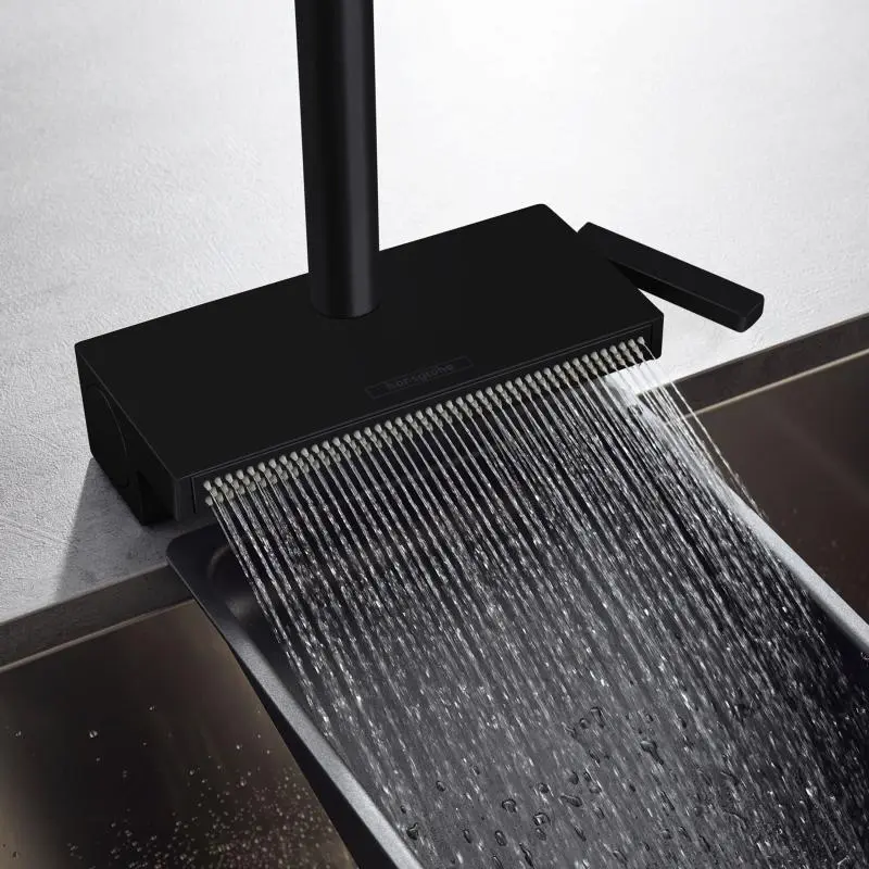 Hansgrohe M81 - Aquno Select 250 Keukenkraan Met Uittrekbare Sproeikop En Waterval, Mat Zwart 73836670 6 Hansgrohe M81 - Aquno Select 250 Keukenkraan Met Uittrekbare Sproeikop En Waterval, Mat Zwart 73836670 - Afbeelding 4