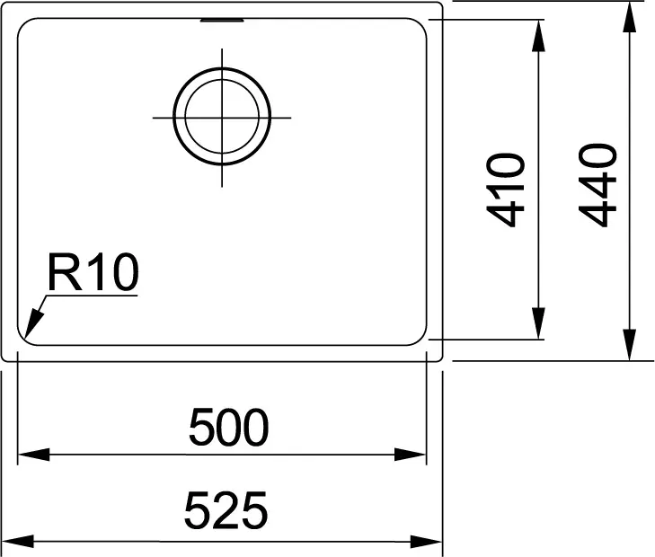 Franke Sirius - SID 110-50 Tectonite Spoelbak, 53x44 Cm, Wit 125.0363.788 4 Franke Sirius - SID 110-50 Tectonite Spoelbak, 53x44 Cm, Wit 125.0363.788 - Afbeelding 2