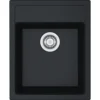 Franke Sirius - SID 610-40 Tectonite Spoelbak, 43x53 Cm, Zwart 114.0503.041