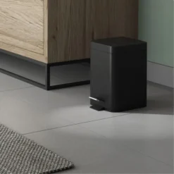 Sapho Gedy Badkameraccessoires - Afvalemmer 3l, Soft Close, Mat Zwart 220914 -SANITINO WINKEL f8cbf6156f512bcc840c3bb4