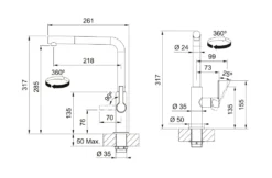 Franke Maris Slim - Keukenkraan FS 2842.901, Met Uittrekbare Vuistdouche, Mat Zwart 115.0728.394 8 Franke Maris Slim - Keukenkraan FS 2842.901, Met Uittrekbare Vuistdouche, Mat Zwart 115.0728.394 -SANITINO WINKEL f90d32e18aa90778a915f054