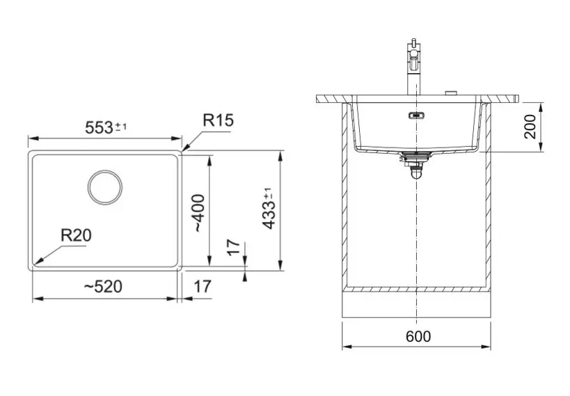 Franke Maris - MRG 110-52 Fragraniet Spoelbak, 55x43 Cm, Ijs Wit 125.0698.007 4 Franke Maris - MRG 110-52 Fragraniet Spoelbak, 55x43 Cm, Ijs Wit 125.0698.007 - Afbeelding 2