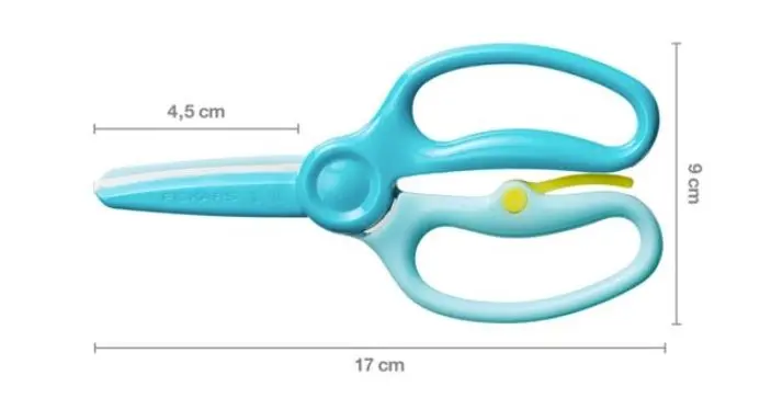 FISKARS - Kinderschaar, Voor Rechts-/linkshandigen, Lengte 17 Cm, Blauw 1064068 4 FISKARS - Kinderschaar, Voor Rechts-/linkshandigen, Lengte 17 Cm, Blauw 1064068 - Afbeelding 2