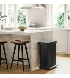 Simplehuman Afvalemmers - Afvalbak Voor Gescheiden Afval, Met Zakvak, 58 L, Matzwart CW2093 -SANITINO WINKEL fbb8be6b334028387f530dda