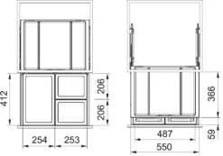 Franke Sorters - Inbouw Prullenbak FX 60 26-11-11 121.0557.763 -SANITINO WINKEL fdf396285263d2280e20ac94
