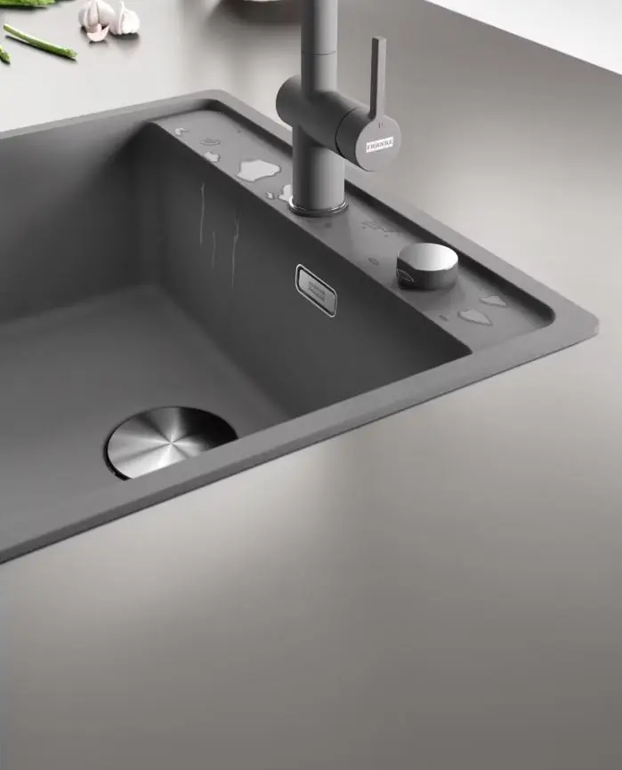 Franke Maris - Fragraniet Spoelbak MRG 610-52 RTL, 56x51 Cm, Grijze Steen 114.0661.386 6 Franke Maris - Fragraniet Spoelbak MRG 610-52 RTL, 56x51 Cm, Grijze Steen 114.0661.386 - Afbeelding 4